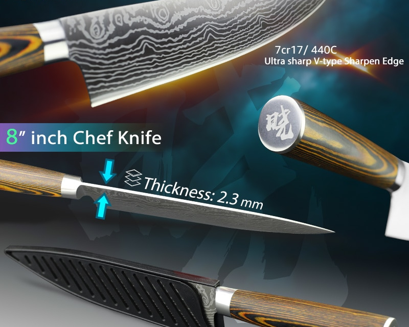 Carbon Stainless Steel Kitchen Knife