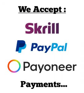 PayPal, Skrill, Payoneer Payments